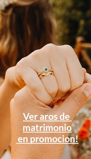 Aros de matrimonio en promocion