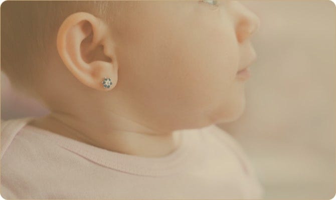 Aretes de bebe