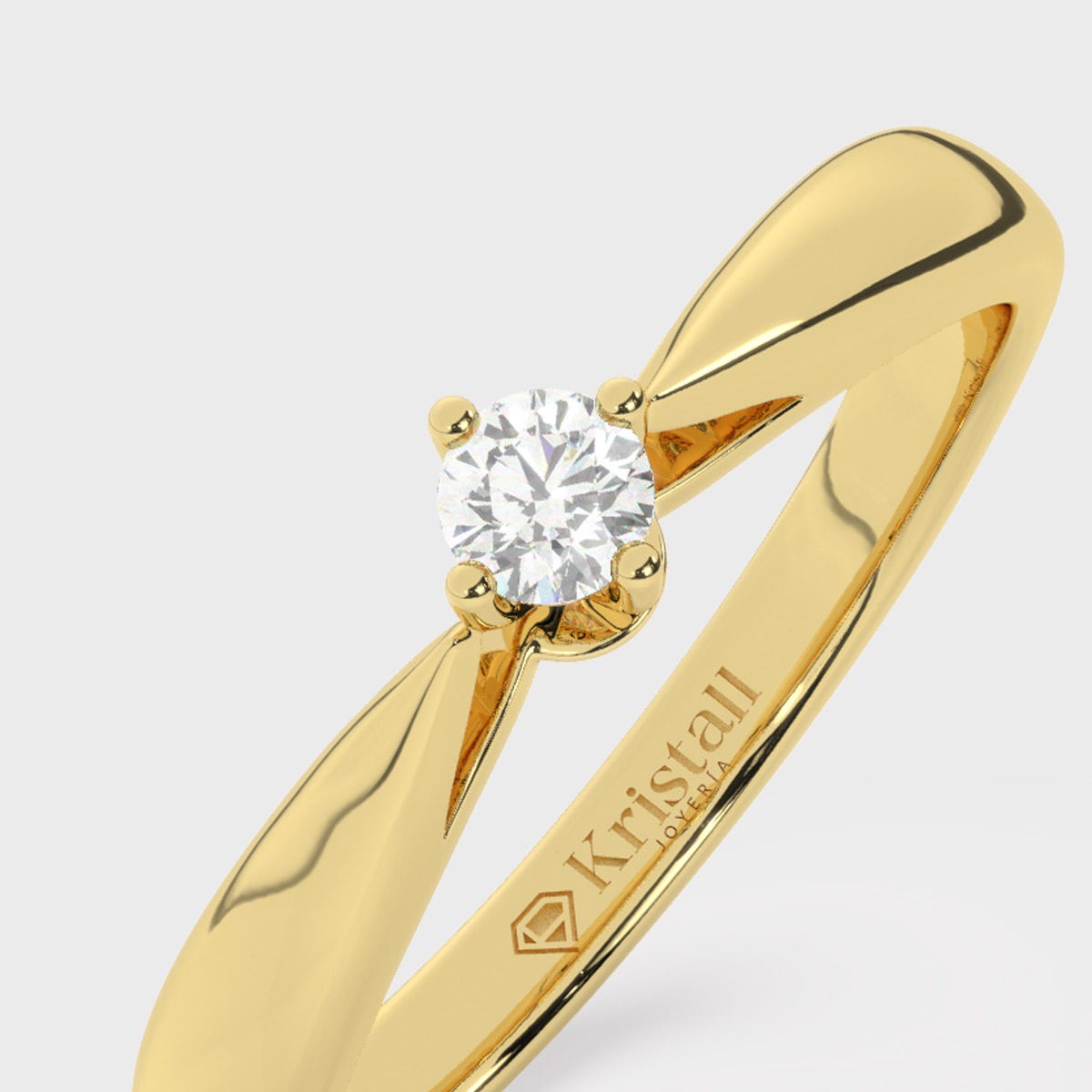 Anillo con diamante desde 0.15 ct