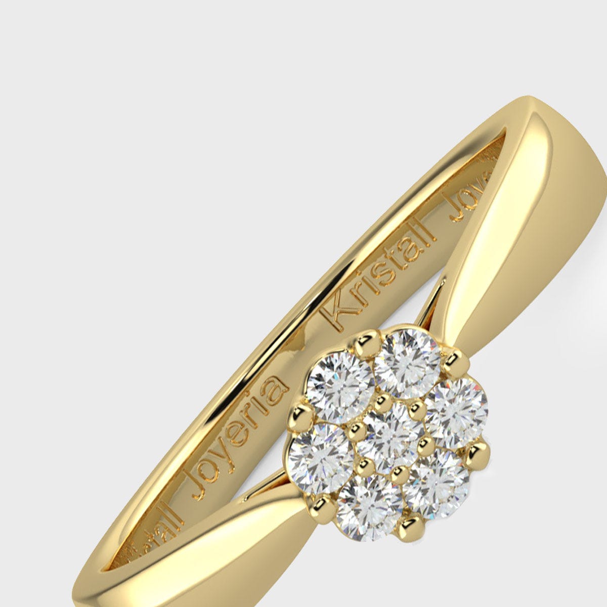 Anillo con diamante de hasta 0.10 ct